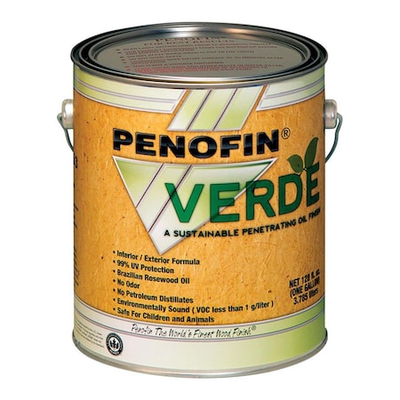 Penofin Verde Transparent Rosewood Oil-Based Wood Stain, 1 gal, 4PK 1738160